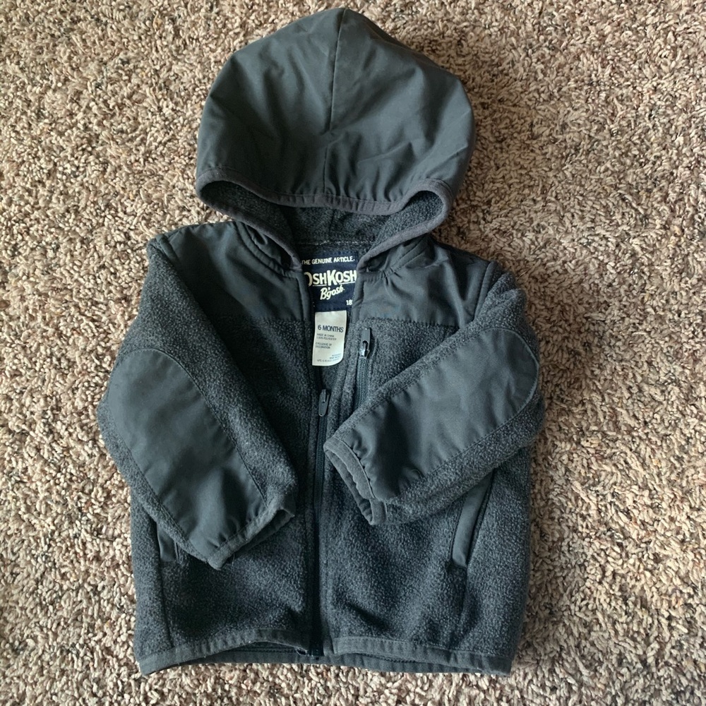 6mon Oshkosh Ghosh fleece zip up